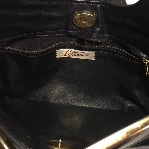 Vintage Letisse Leather Clutch/ Handbag - Picture 2 of 2